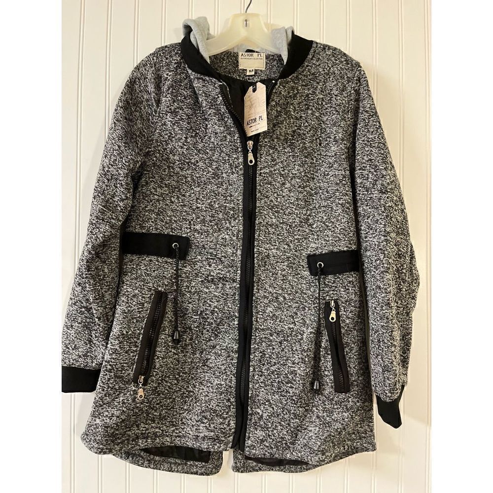 Astor PL Outerwear collection zip hoodie medium NWT